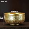 Golden Metal Bowl Copper Decorative Bowl Serving Bowl Blessing Bowl Fengshui Ornament Buddhist Altar Accessories Gift