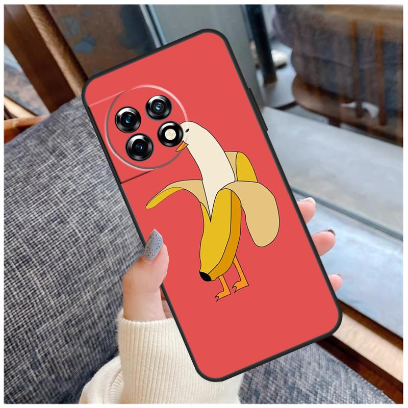 Memes Cartoon Funny Banana Case For OnePlus 13 15 13R 13T 12 12R 11 9 10 Pro 10T 8T Nord 5 CE 2 3 4 Lite N20 N30 Coque