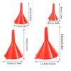Funnel Set 4 Piece Reusable Tool Engine Oil Funnel for Kitchen Laboratory Garage Car Vehicle Indoor Outdoor Auto