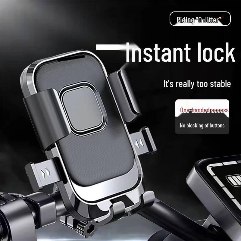 Shockproof Phone Holder for EVs, Motorcycles & Bikes - Ideal for Navigation & Delivery