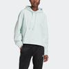 adidas Originals Sweatshirts Women's Teal Hooded Moderate Regular (Unisex) Sweatshirts FU3768