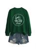 Women's European Autumn/Winter Round Neck Long Sleeve Hoodie
