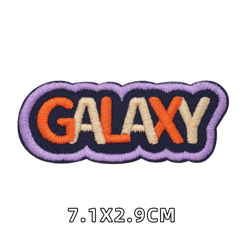 Cartoon Alphabet Embroidery Self-Adhesive Cloth Patch for Clothing Accessories