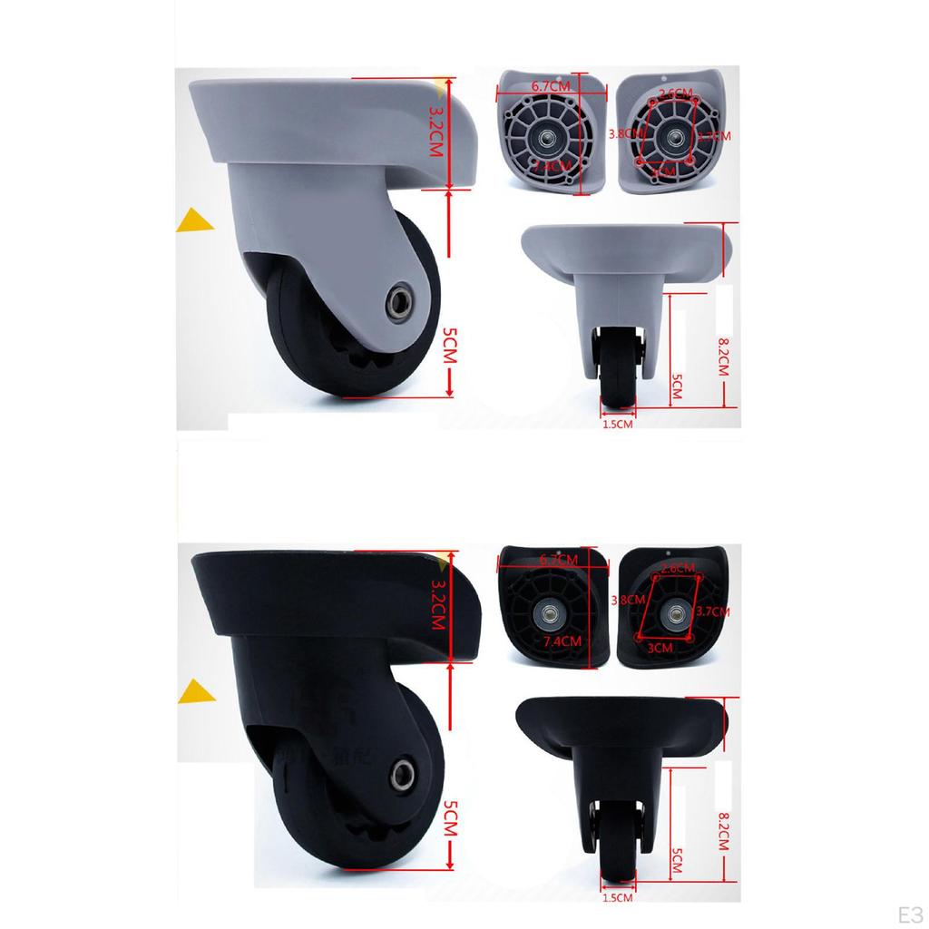 A35 Gepäckrad Ersatz Universal Langlebig Verschleißfest Koffer Räder Schwenkräder für