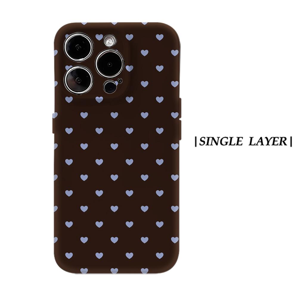 

Blue Heart Phone Case for Magnetic Phone Case for IPhone 17 16 15 14 13 Pro Max Plus Single Double-layer Tough Case IPHONE16PRO