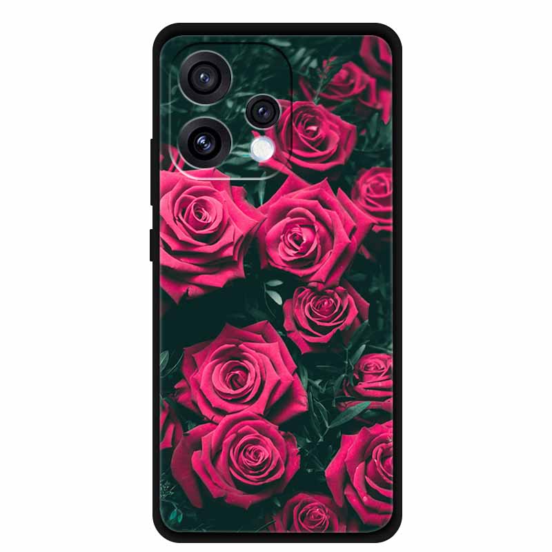 

Для Oppo Reno 15 15c Чохол Свіжа Квітка М який Силікон ТПУ Чохли для Телефону для Reno15 Reno15C Ударостійкий Крутий Вовк Тварини Захисний For Reno 15C