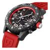 Orologio da Uomo al Quarzo Sportivo Multifunzione di Alta Gamma Sei Lancette Professionale Quadrante da 42mm Cinturino in Silicone Impermeabile meno