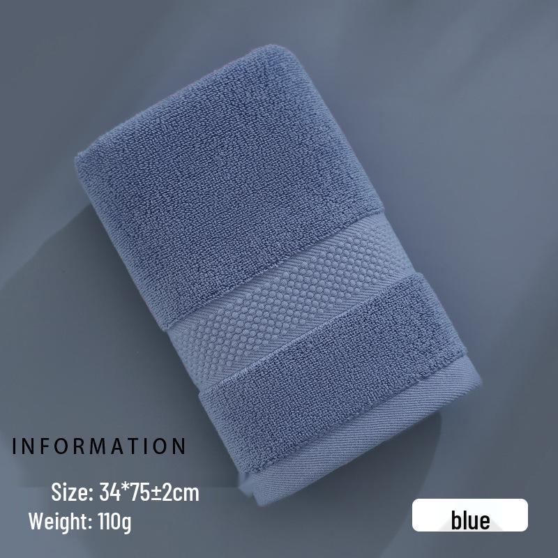 Toalla 7a de Algodón Puro Antibacteriano: Clase A, Engrosada, Muy Absorbente, No Suelta Pelusa, Adecuada para Lavar la Cara y Bañarse, Unisex.