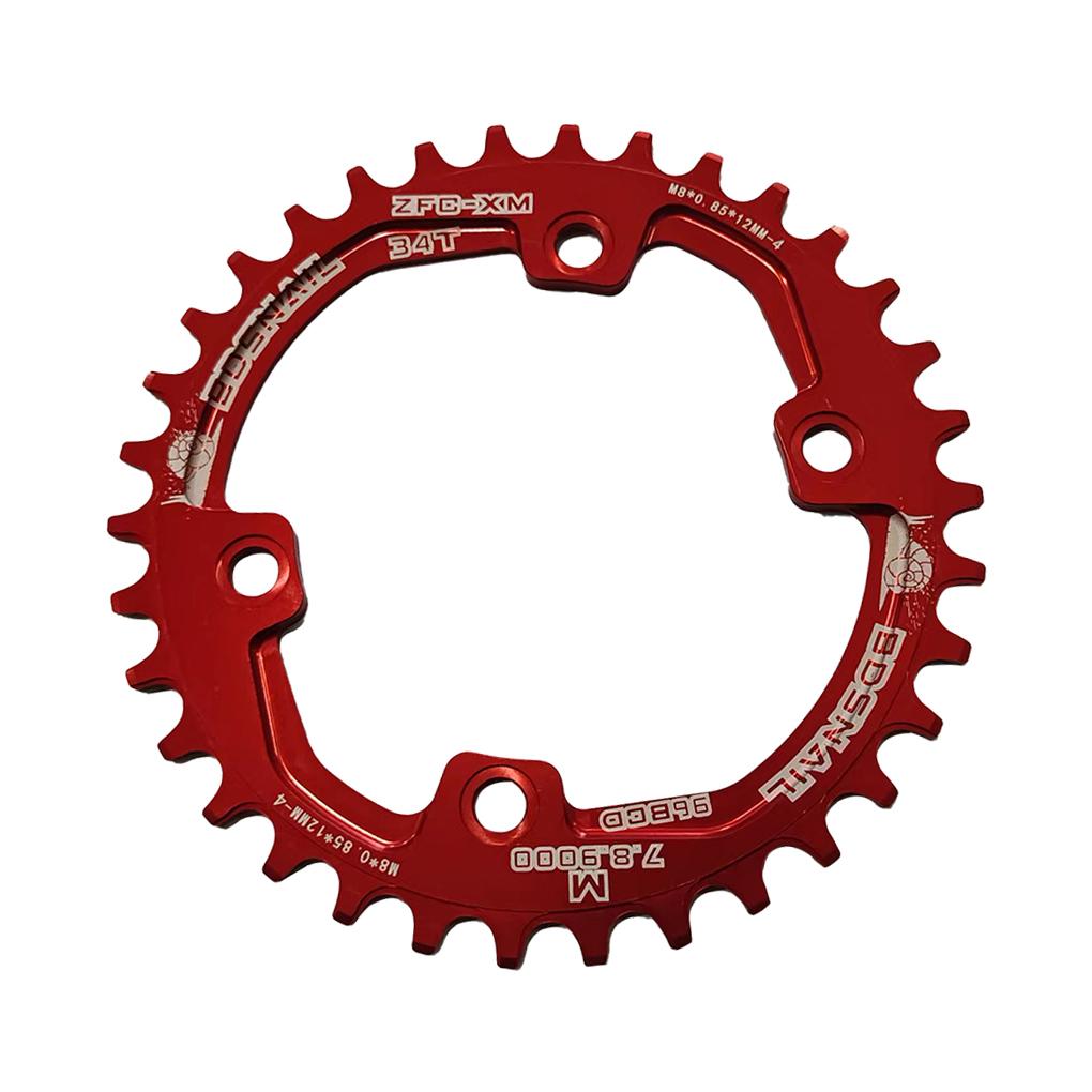 Round Oval Wear-resistant Crankset Wide Single Chain Ring Chainwheel Tooth Plate 4 Pieces Sprocket Bolts M7000 M9000