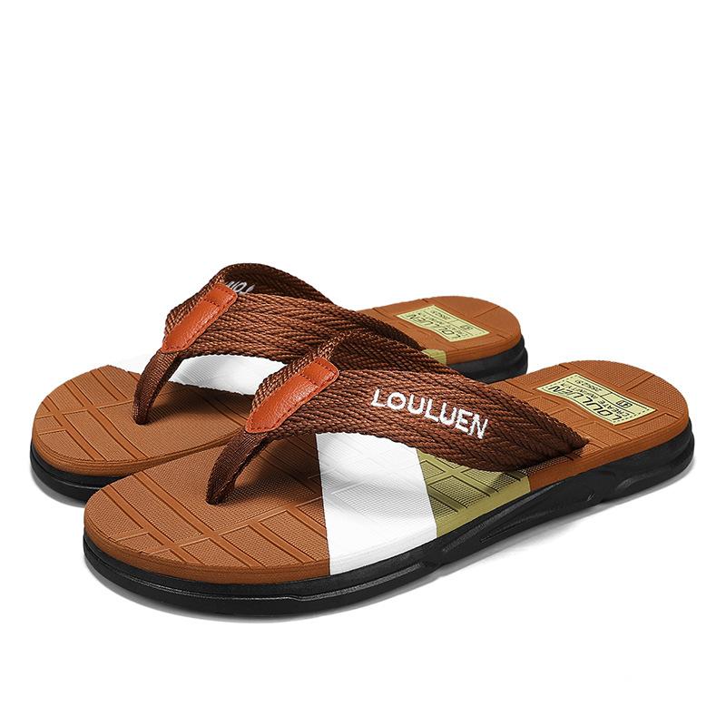 

Мужские шлепанцы внешняя торговля новые мужские летние пляжные туфли модные подростковые носят крутые тапочки 44