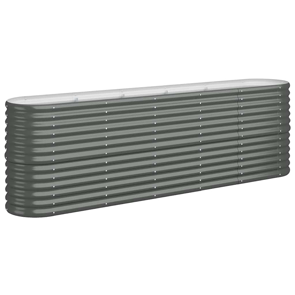 Vidaxl Raised Planter, Powder-Coated Steel 224X40X68 Cm
