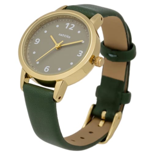 Fieldwork Women's Analog Watch with Leather Strap, Green, GY076-4