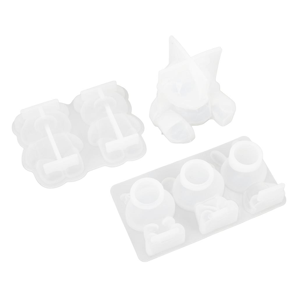 DIY Mould Heat Resistant Easy Release 3D High Toughness Bear Silicone Mould for Table Ornaments