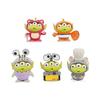 Adorable Three-eyed Alien Figurine In Various Character Costumes Fun Collectible