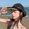 Outdoor climbing hat men's spring and autumn niche design trendy brand double brim one hat two wearing sunscreen bucket hat women