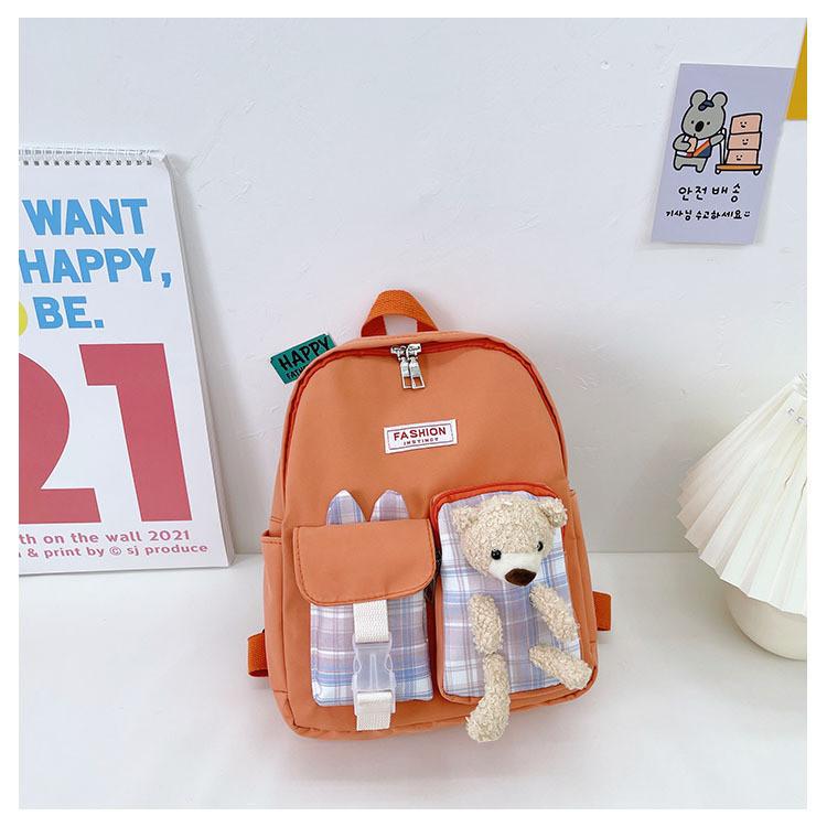 Adorable Cartoon Bear Rabbit Kids Backpack Ideal For Preschool Boys Girls Ages 3-6 Breathable And Durable Nylon