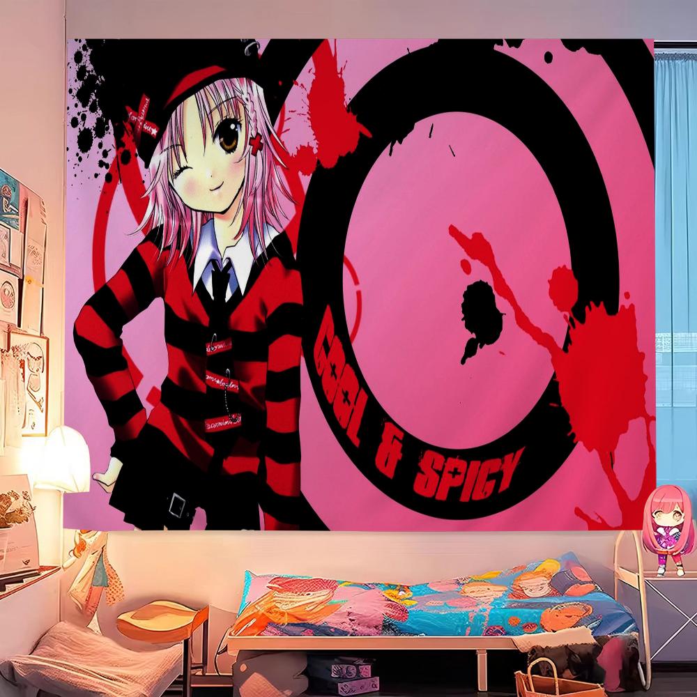 Classic Japanese Anime S-Shugo C-Chara Printed Large Wall Tapestry Hanging Tarot Hippie Wall Rugs Dorm Home Decor