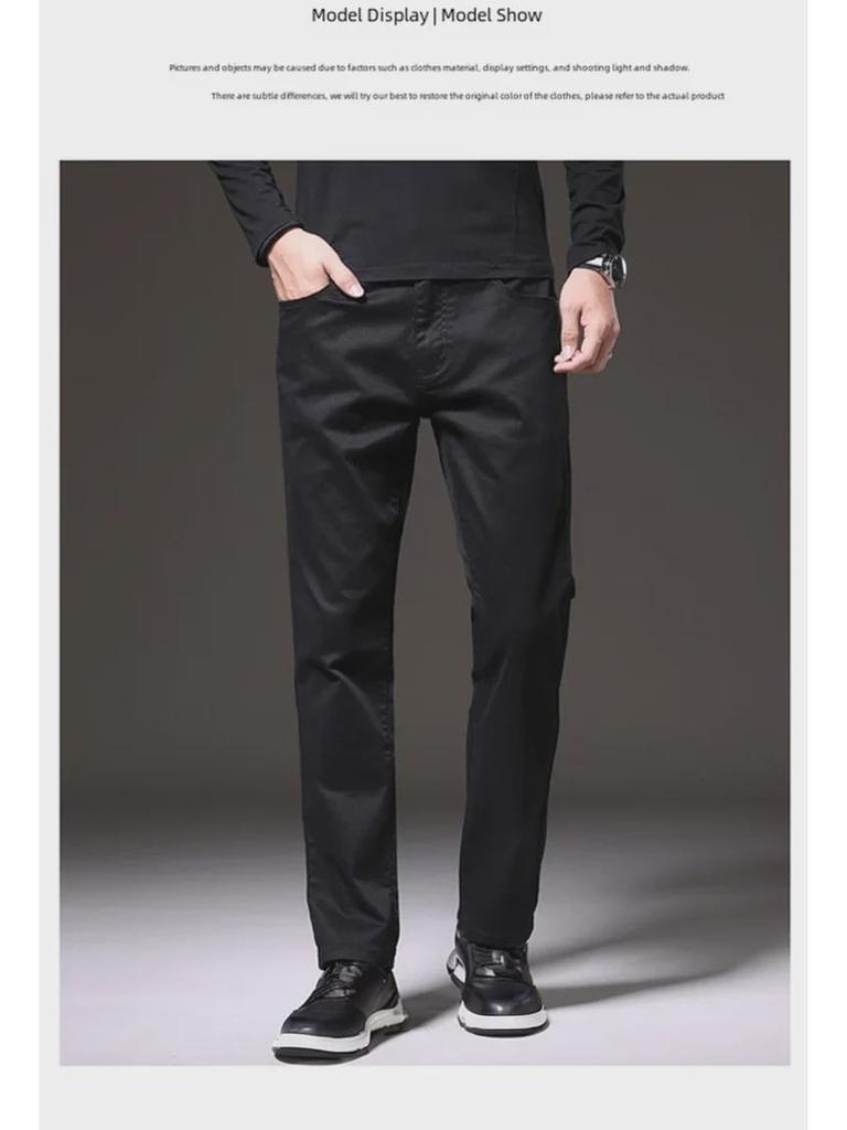 2023 Frühling & Herbst Herren Elastische Freizeit Gerade Hose - Passform für mittleres Alter
