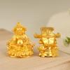Golden Eight-Directional Wealth Chinese God Of Wealth Diy Desktop Carving Ornament  Versatile High-Value Decoration Gift