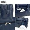 School Large Synthetic For For High School JK Boston Shoulder With Studs on the Navy [Aventura] Bag, Capacity, Leather, Girls, Girls, Students, Bag,