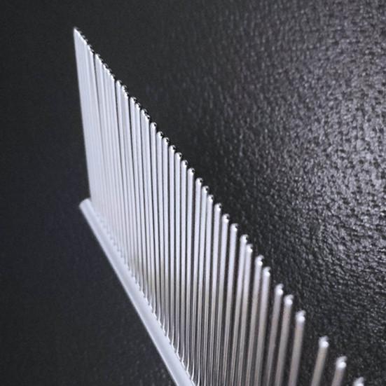 Pet Comb Smooth Edges Pet Hair Care Stainless Steel Dog Cat Hair Straight Row Comb Pet Grooming Tool