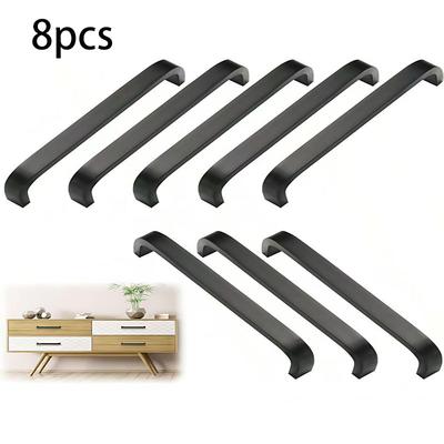 10pcs Arch Style Polished Metal Handles Solid Aluminum Alloy Cabinet Door Drawer Pulls Modern Simple for Furniture Hardware