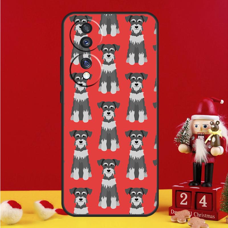 Cartoon Schnauzer Dog Case For Honor Magic 7 6 5 Pro V5 Honor X9c X9b X9a X8a X8b X7a 50 70 90 200 400 Lite Cover