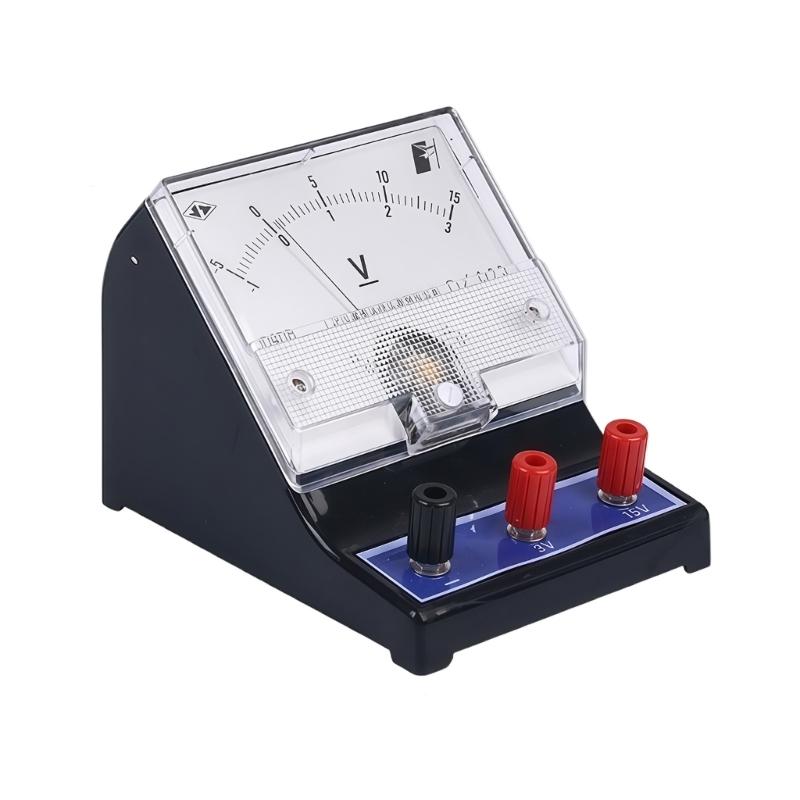 Physics Classroom Demonstration Ammeter Double Ranges 0.6A-3A Easy Read Pointer Dials Design Educational Voltage Tester