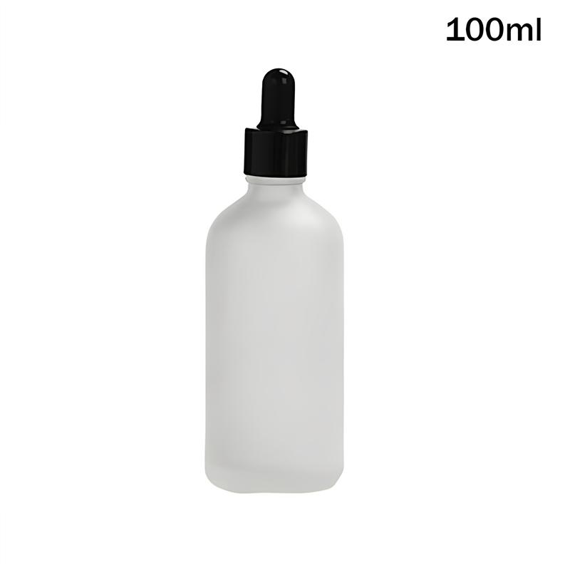 10/50/100ml Klare mattierte Glasflaschen Tropfflasche Lotionflasche Glas leere Flasche Wiederverwendbare Spenderflaschen