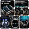 New Sport Smart Watch Men GPS Track 5ATM Waterproof Compass Heart Rate 530mAh Battery 1.96"AMOLED Screen BT Call Smartwatch