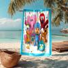 Ultra-Soft Beach Towel with Pocoyo Theme,Ideal for Pool - Camping, Diving - Perfect Travel Essential, Vibrant Beach Towel.
