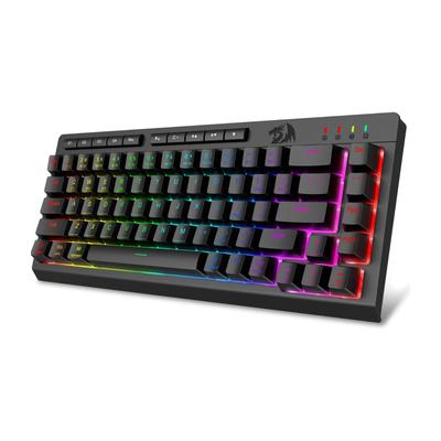 Redragon K519 Wireless Gaming English Quiet Membrane RGB Media Onboard Macro 50 Million Click Compatible with Keyboard, 60% Response, Bluetooth/2.4GHz