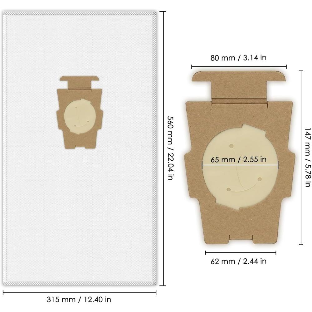 6 Pieces/11 Pieces Vacuum Cleaner Dust Bag Fits Kirby 111811 111811 111818 111811 Fits All Generations and Sentria Models
