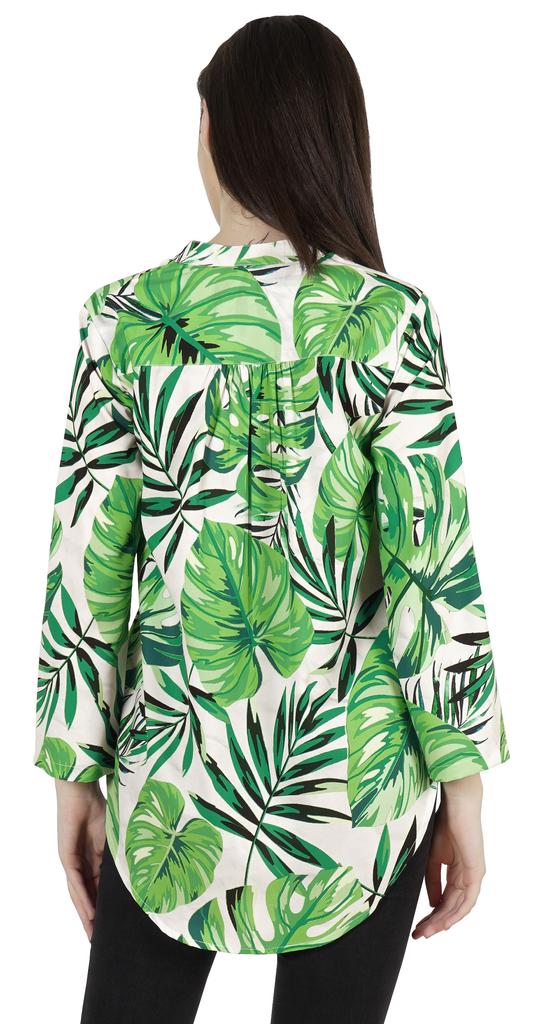 Inkmeso Stylish Printed Full Sleeves Casual Top For Women Comfy Basic Summer Tee
