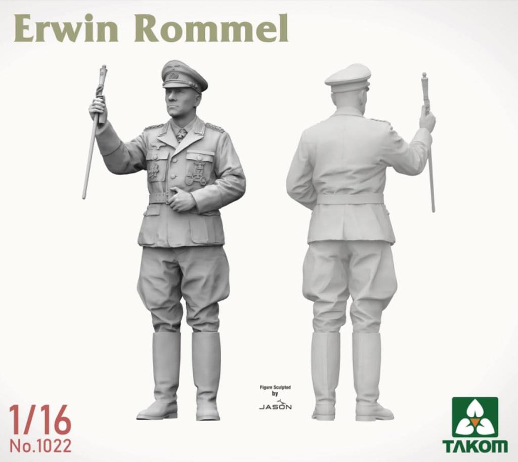 TAKOM scale Erwin Rommel plastic model TKO1022 1/16