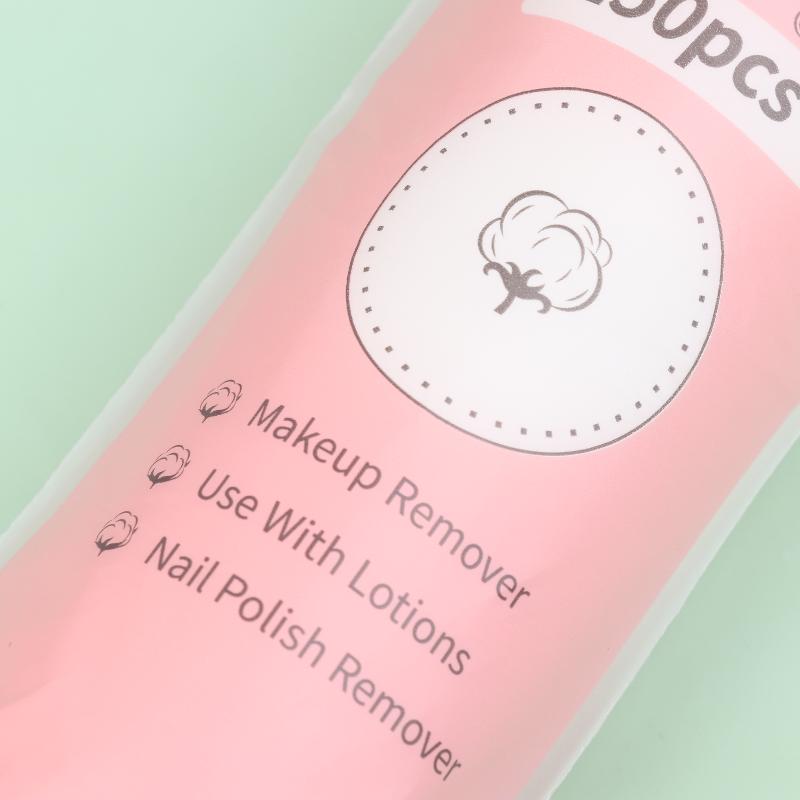 100/300 Pcs Cotton Pads Disposable Clean Cotton Face Nail Polish Remover Round Soft Face Cleansing Remove Makeup Cotton Pads