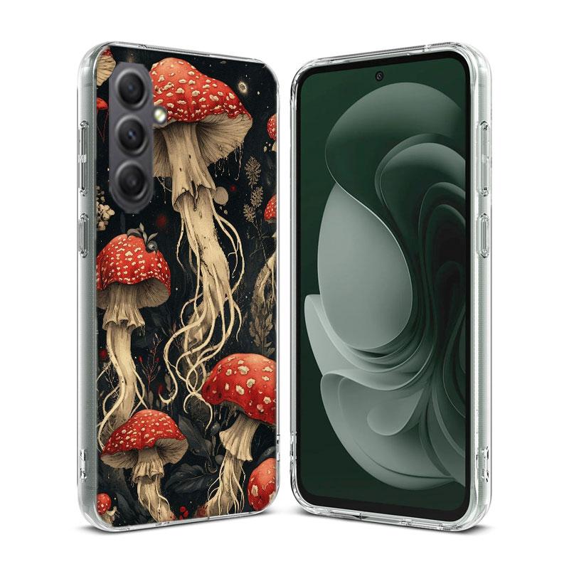Colorful Mushroom Phone Case for Samsung A16 A26 A36 A56 A17 A37 A57 A07 A06 A02S A03 A04S A05S Galaxy Note 20 10 A50S A71 A51 A