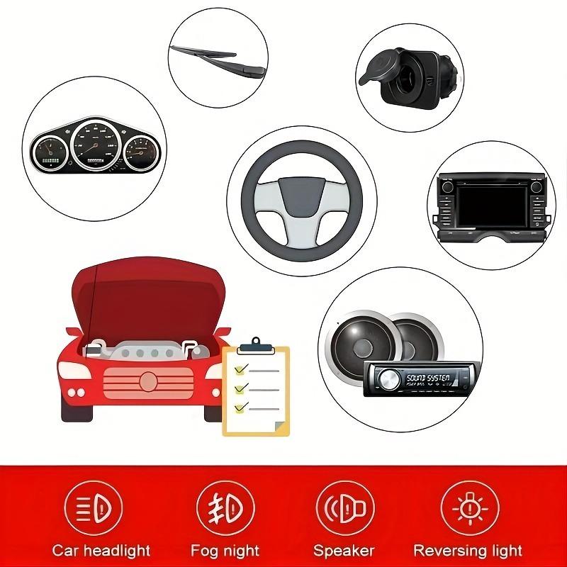 Kit Assortimento Fusibili a Lama per Auto 300 pezzi, 2A/3A/5A/7.5A/10A/15A/20A/25A/30A/35A/40A Auto Camion Automobilistico Medio Piccolo Fusibile Misto Moto