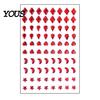Long Lasting Face Body Stickers Halloween Scar Gem Stickers, Rhinestone Wound Art Dark Style Aesthetic Decals, Waterproof Self Adhesive Temporary