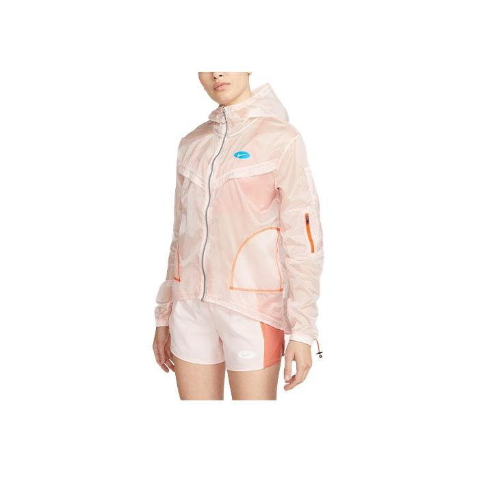 Nike Woven Sports Running Training Hooded Jacket Women Jackets Light-Pink DM7756-610