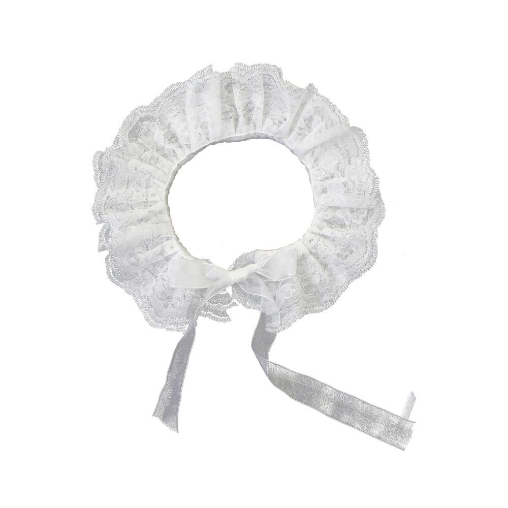 Белый воротник-чокер Кружевные манжеты Лолита Кружевные оборки на запястьях Модные фальшивые рукава Повседневный аксессуар A neckband