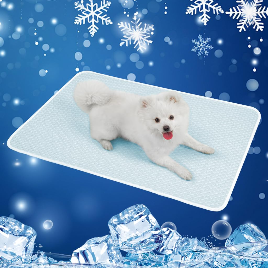 

Охлаждающий коврик для собак и охлаждающий коврик для домашних животных для прохладного коврика для жары, предотвращение теплового удара у собак, охлаждающий, 60x50 см, кошки, лето, кошки, защита,