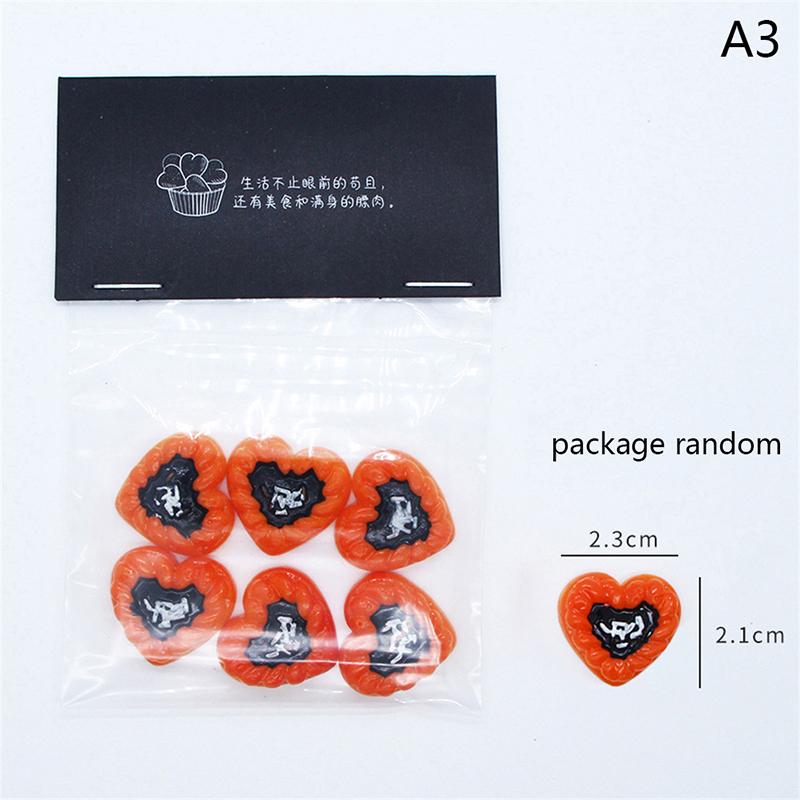 1 Bag 1/12  Miniature Simulation Bread Fruits Dollhouse Miniature Food Breakfast Snack Dessert Cookie Donuts Candy Kitchen Toys