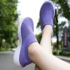Dames Outdoor Antislip Grote Maat Flyknit Ademend Lichtgewicht Fitness Sneakers