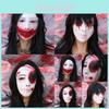 Halloween Yamamura Sadako Horror Masker Met Latex DIY Gezichtsbedekking Voor Kostuumfeesten