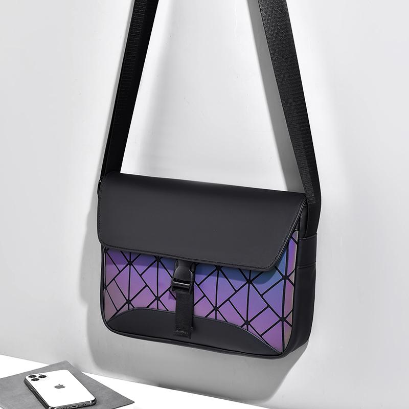 Men's Crossbody Bag Commuter Shoulder Bag Colorful Large Capacity Chest Bag