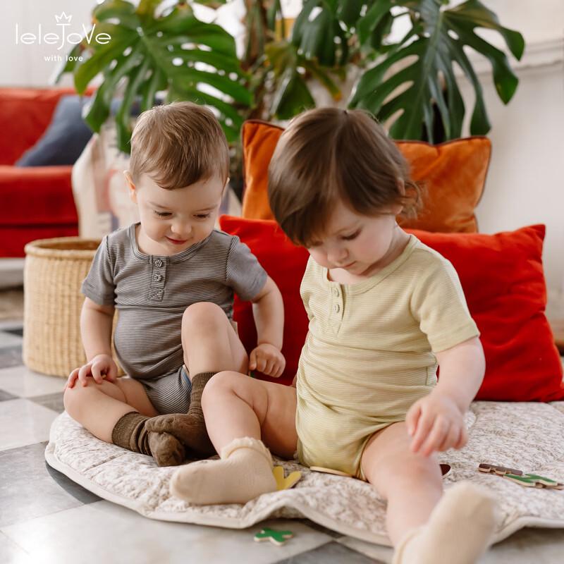 

LELE JOVE Tencel Wool Blend Infant Short Sleeve Bodysuit 100