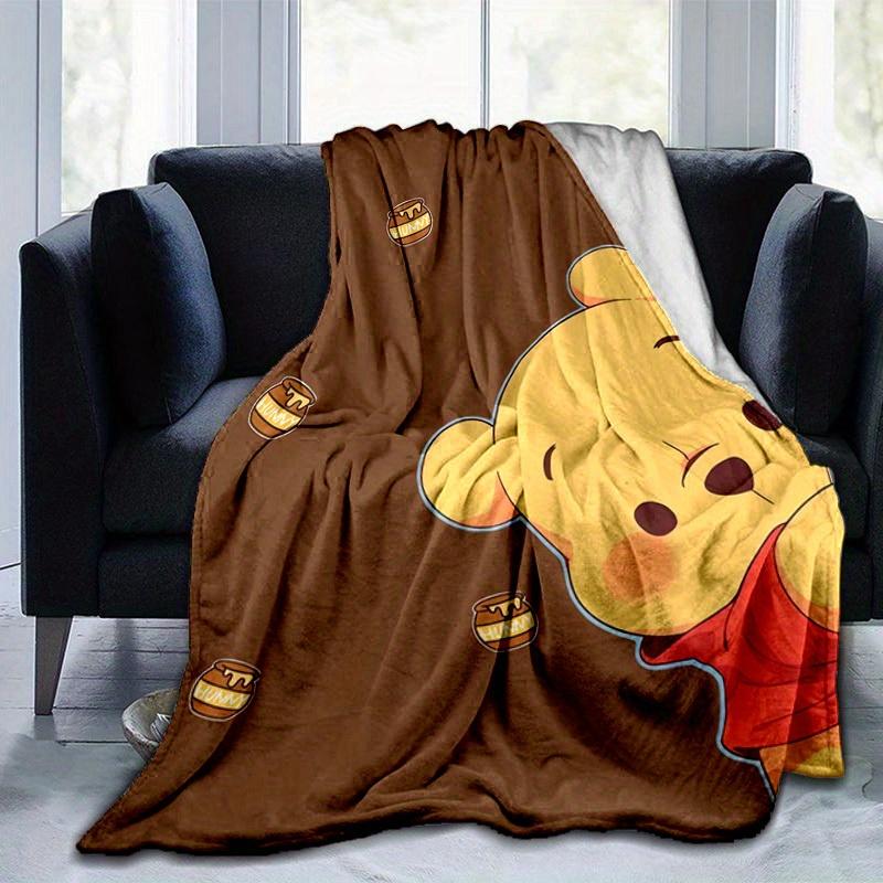 1pc Winnie the Pooh Honey Pot Print Blanket Cozy Throw for Home Decor, Couch Cover, Outdoor Use, Travel
