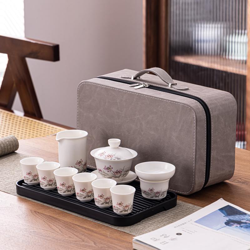 Ceramic Portable Travel Tea Set, Household Gift, Business Company To Send Customers High-end Gifts
