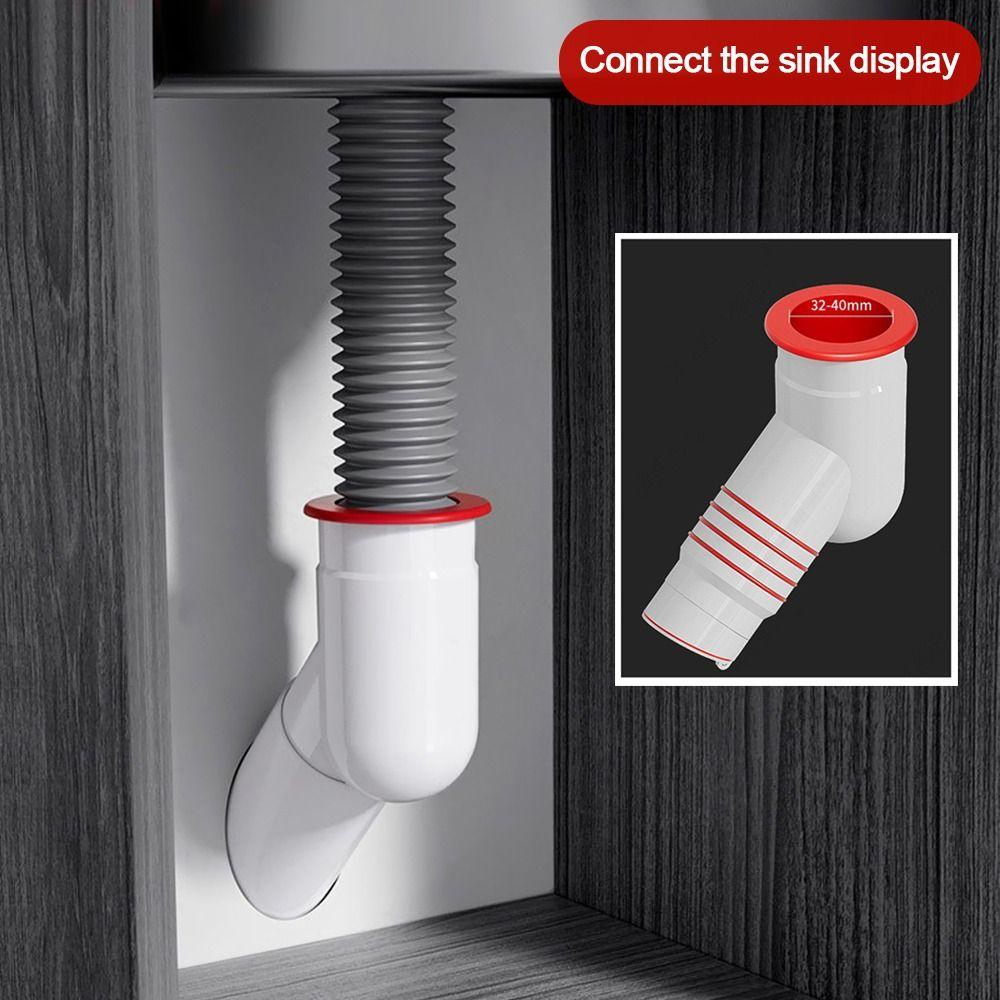 Anti odor Washing Machine Pipe Connector Anti-spill Sealing Ring Drain Pipe Adapter Multifunctional Three-way Floor Drain